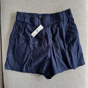 J.Crew Linen Shorts with Elastic Waistband